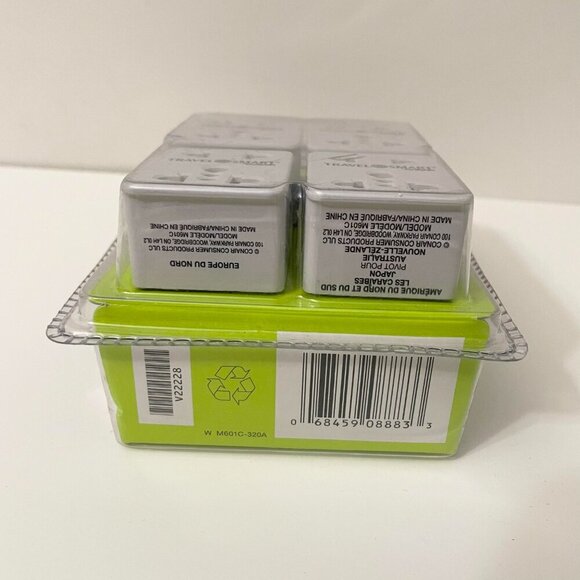 4 Piece Conair Travel Smart Dual Outlet Adapter Plug Set - Picture 9 of 11